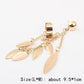 New Fashion Women Girl Punk Rock Leaf Chain Tassel Dangle Cuff Earrings Charms Metallic Wrap Ear Cuff Earrings