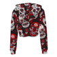 New Sexy 3d Skull Print Hoodies Women Plus Size Hoodies Hat Tops