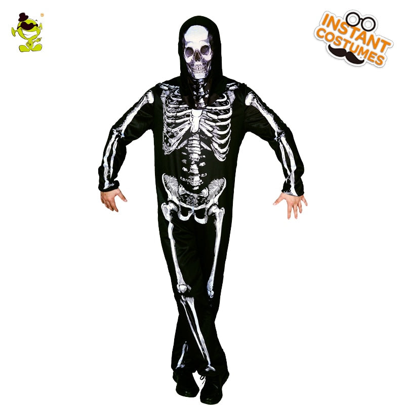New Skeleton Skull Costume for Halloween Scary