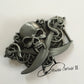 New Style High quality Cool 3D Double Skull Belt Buckle