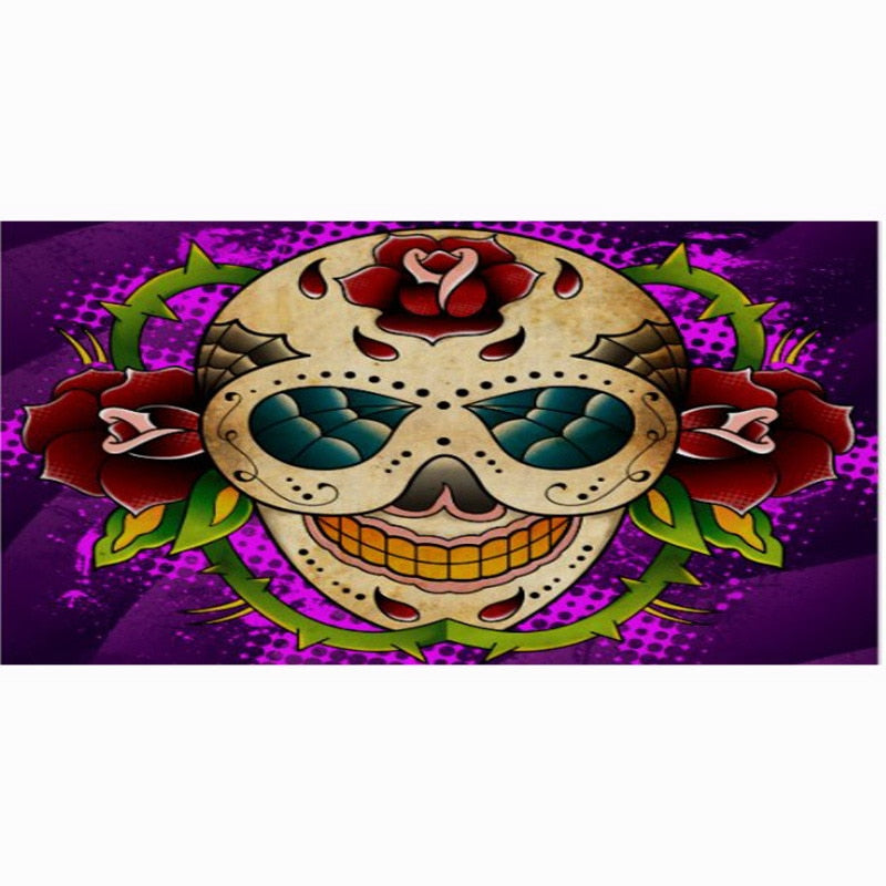 Sugar Skull Beach Towel Fashion Bath towels 100% Bamboo