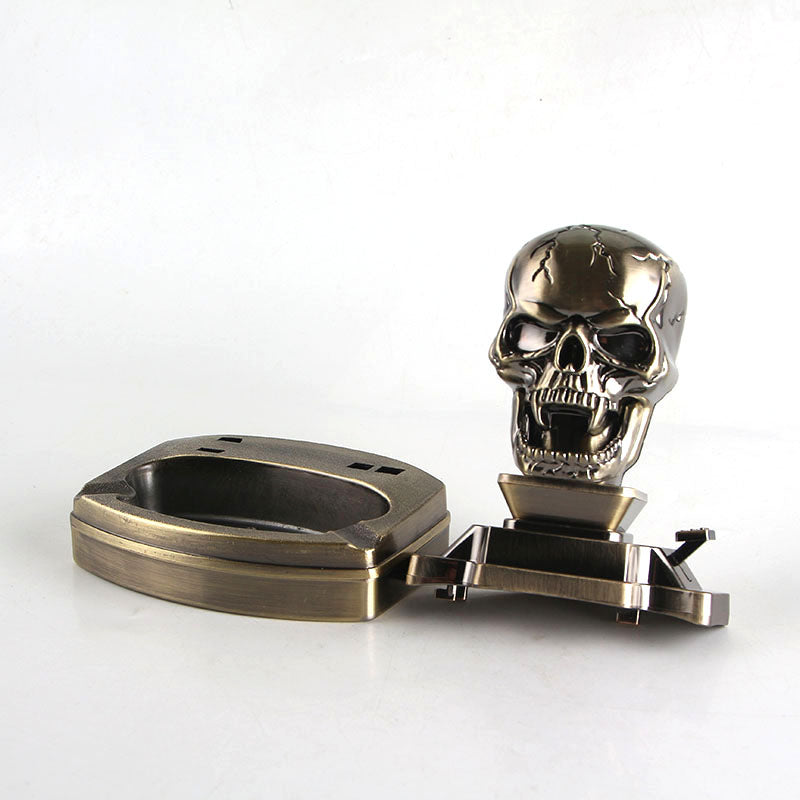 New type resin metal ashtray Skull model