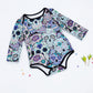Newborn Baby Jumpsuit Rompers Boys Girls Long Sleeve Cotton Skull Cartoon Party Clothing Overalls Halloween Outfits Infant 0-2T