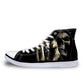 Cool Skull Fashion Men's Casual Canvas Shoes for Teenage Boys Leisure Summer Sneaker