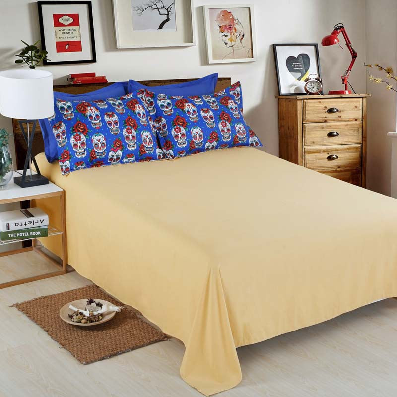 Personalized Sugar Skull Halloween Bedding Set Duvet Cover Pillowcase Bed Sheets Twin Full Queen King Size Textile Sets