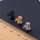 Personalized pirate skull earrings ear plugs Titanium Stainless Steel Rock Hiphop style ear men/women pierced Stud Earrings