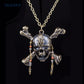 Pirates of the Caribbean 5 Necklace Dead Pirate Skull Capitan Pendant with Beads Handmade DIY Long Necklace Movie Jewelry
