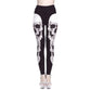 New Women Halloween Style Sporting Leggings Taro Skull print Pants
