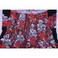 Plus Size Women Floral Skull Print Off Shoulder Sexy Halter Dress