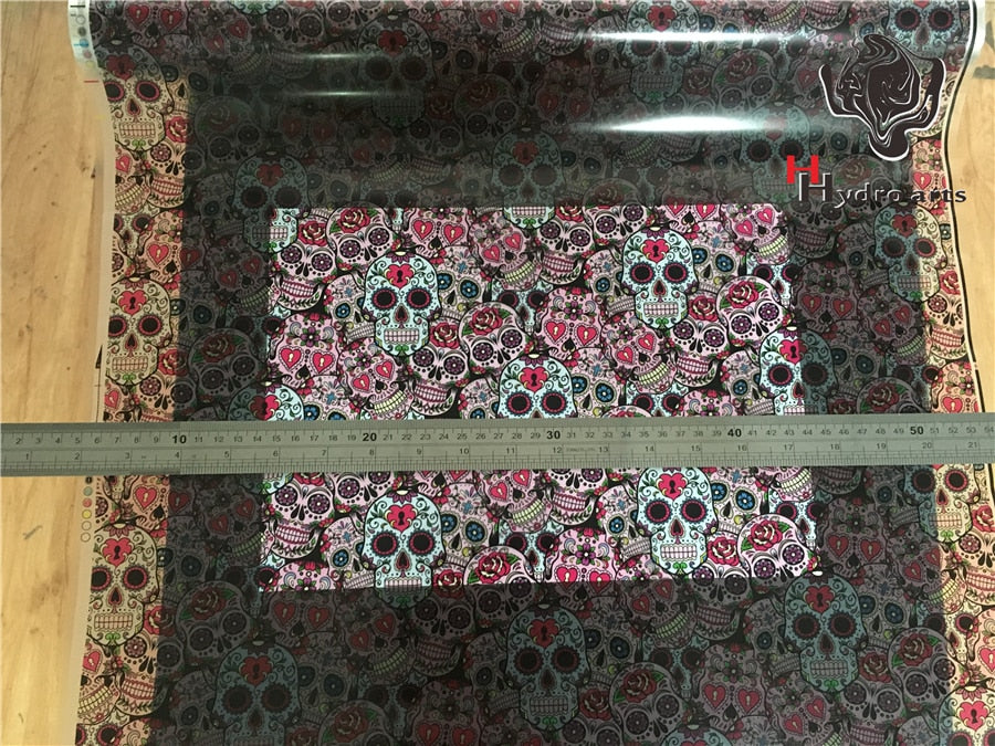 sugar skull pattern water transfer printing film hydrographic film