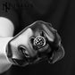 Punk Man Ring Black Titanium Male Ring High Quality Jewelry 316L Titanium Steel Cross Rings For Men Skull Ring