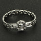 Punk Mens Skull Head Bracelets Cool Rock Skeleton Stainless Steel Charm Cuff Bracelets& Bangles Male Father Day Gifts