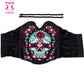 Cotton Printing Floral Skull Corset Gothic