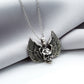 Punk Style Skull Pendant Necklace Luminous Jewelry Wings Necklace Glowing In The Dark For Women Gift Fashion 3 Colors