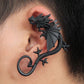 Punk Temptation Metal Dragon Bite  Ear Wrap Cuff Earrings for Women Men Clip Earings No Pierced 1pc