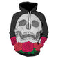 Punk Youth 2018 New Blue Skull Hoodie Men Clothing War Streetwear Hood Long Hoodie Sweatshirt Casual Funny Pocket Hoodie