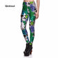 Qickitout Brands New Fitness Fashion Sexy Women Fashion Legging  Printing leggings Slim Skeleton Skull Leggings Woman Pants