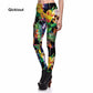 Qickitout Brands New Fitness Fashion Sexy Women Fashion Legging  Printing leggings Slim Skeleton Skull Leggings Woman Pants