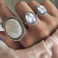 12pcs Ring Set Vintage Jewelry Crystal Statement V Design Knuckle Finger Ring Boho Turkish Female Anel Accessories 2018