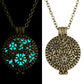 Locket Hollow Pendant Gifts Necklaces Glow In Dark Vintage Necklace Women Glowing Jewelry necklaces & pendants