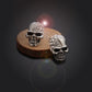 Rhinestone Rock Punk Skull Crystal Silver Tone Stud Earrings For Women Men Earrings Hiphop Jewelry Brincos