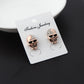 Rhinestone Rock Punk Skull Crystal Silver Tone Stud Earrings For Women Men Earrings Hiphop Jewelry Brincos