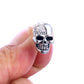 Rhinestone Rock Punk Skull Crystal Silver Tone Stud Earrings For Women Men Earrings Hiphop Jewelry Brincos
