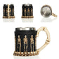 Royal Noble Skull Mug Dragon Mug Resin Stainless Steel Coffee Tea Beer Drinkware Barware for Home Offfice Party
