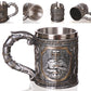 Royal Noble Skull Mug Dragon Mug Resin Stainless Steel Coffee Tea Beer Drinkware Barware for Home Offfice Party