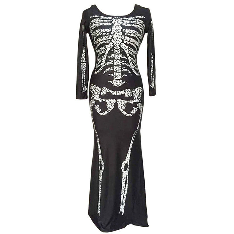 Skeleton Dress Adult Scary Skull