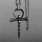 Titanium Steel Stainless Steel New Retro Fashion Cross Skull Men and Women Pendant Jewelry Necklace