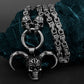 Demon Clown Skull Pendant Ghost Head Necklace Men's Charm Stainless Steel Necklace Boyfriend Gothic Jewelry Gift