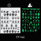 3D Halloween Nail Art Stickers Sugar Skull Sliders For Nails