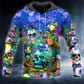 Magic Mushroom Trippy Skull Hoodie&Sweatshirt Autumn Unisex zip Hoodies