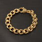 Vintage Gold Skull Bracelets for Women Men Halloween Stainless Steel Chain Fashion Jewelry Accessories Gifts Waterproof