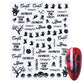 3D Halloween Nail Art Stickers Sugar Skull Sliders For Nails