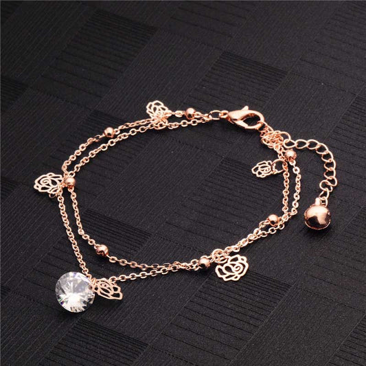 Fashion gold color barefoot anklets for women bracelet on the leg jewelry