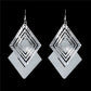High Quality Brand Designer Fashion Big Gemotric Drop Earrings Jewelry for Women Gold Color Charm Gemotric Earrings