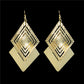 High Quality Brand Designer Fashion Big Gemotric Drop Earrings Jewelry for Women Gold Color Charm Gemotric Earrings
