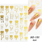 3D Halloween Nail Art Stickers Sugar Skull Sliders For Nails