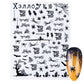 3D Halloween Nail Art Stickers Sugar Skull Sliders For Nails