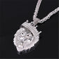 Glow In The Dark Crown Lion Tiger Pendant Necklaces Gold Color Rock Animal Necklaces For Women Men Jewelry
