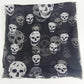 Summer Beach Square Shawl Ladies Designer Skull Print Chiffon Scarf Muslim Hijab for Women Luxury Skeleton Wrap 120cm*120cm