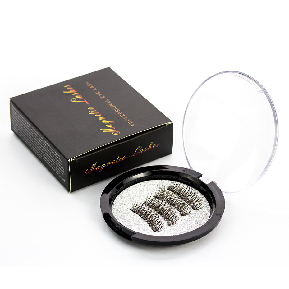 Shozy Magnetic eyelashes with 3 magnets handmade 3D/6D magnetic lashes natural false eyelashes magnet lashes with gift box-24P-3