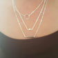Silver Layered Necklace Set  Silver Bar Necklace Jewelry For Women Charm Necklace