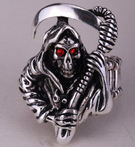 Skeleton skull ring stretch women biker jewelry halloween gift for women girls kids wholesale dropship