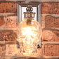 Skull Bones Wall Lamp Retro Loft Sconces Clear Glass Bottle Wall Art Light Fixtures for Dinning Room Bar