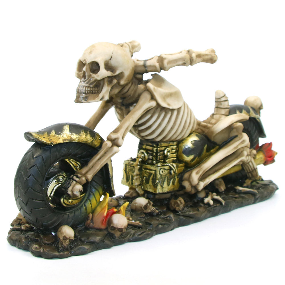 Skull Ghost Reaper Motorcycle Rider Speed King Skeleton Hell Rider