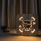 Skull LED Night Light 3D Decor Night Lamp USB Wooden 3D Nightlight