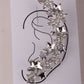 Star left ear wrap cuff clip earrings for women gold silver color austrian crystal punk jewelry
